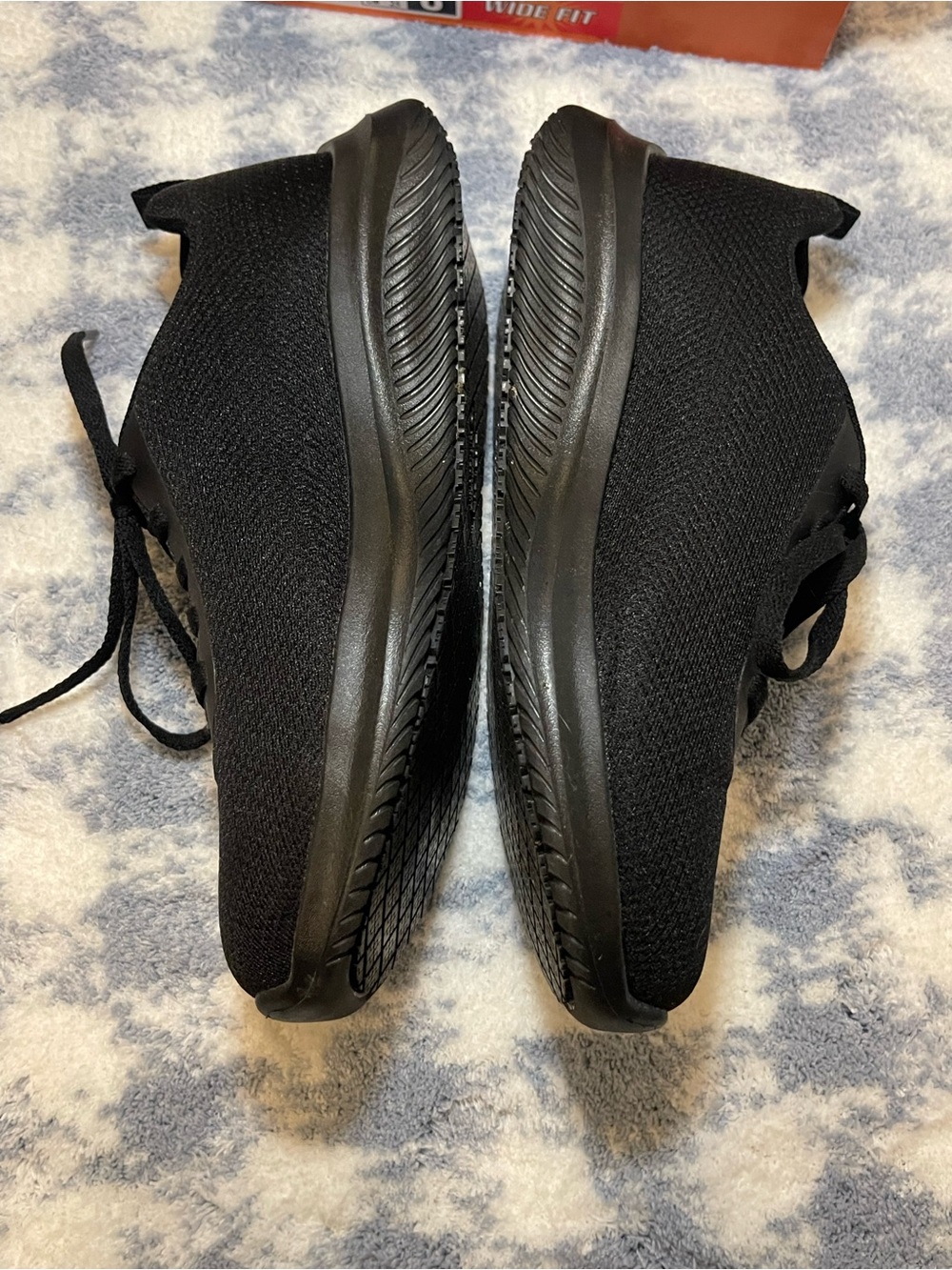 Skechers Women’s Non Slip Black  Lace-Up Sneakers - Picture 3 of 7